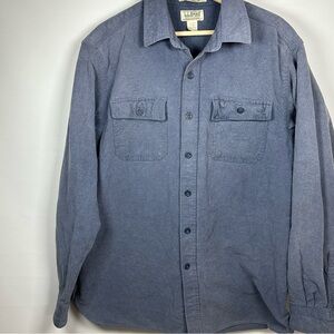 Ll bean chamois cloth button down shirt
